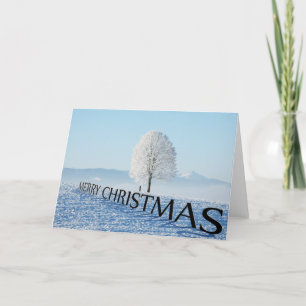 Carte de Noël Paysage 3D