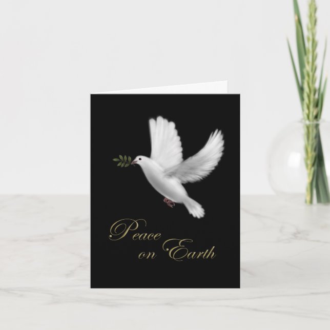Carte de Noël Peace Dove (Devant)