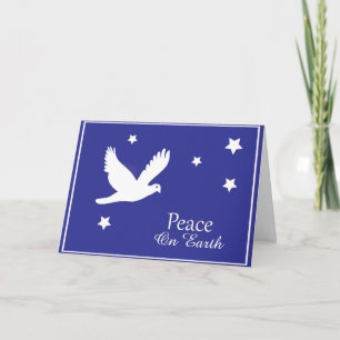 Carte de Noël Peace on Earth Dove