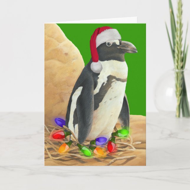 Carte de Noël Penguin (Devant)