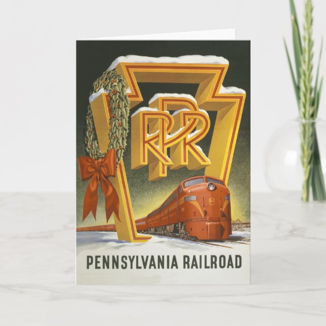 Carte de Noël Pennsylvania Railroad (Devant)