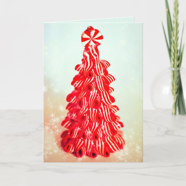 Carte de Noël Peppermenthe Tree (Devant)