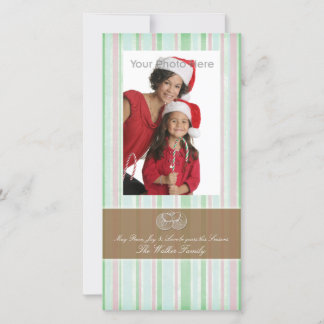 Carte de Noël Peppermenthe verte