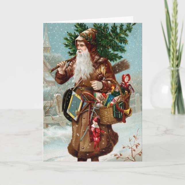 Carte de Noël Père Noël (Devant)