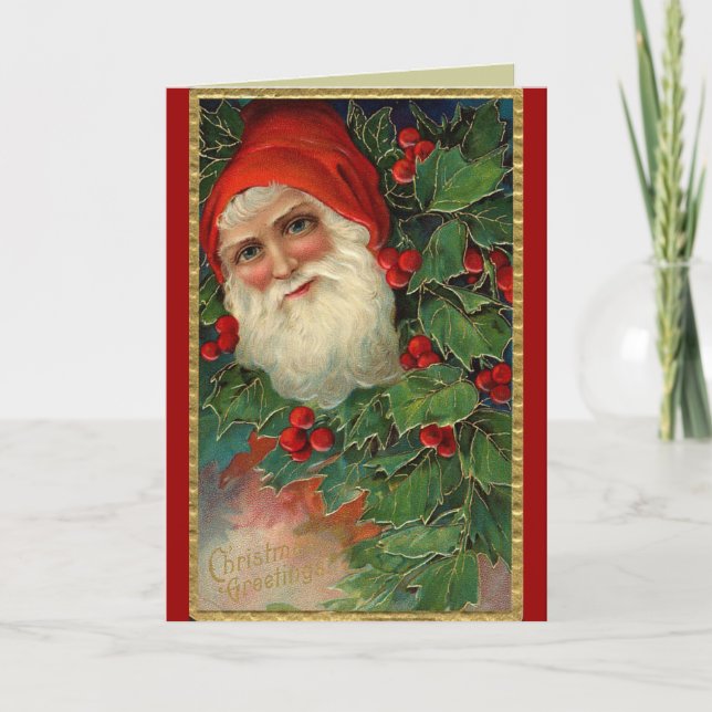Carte de Noël Père Noël allemande (Devant)
