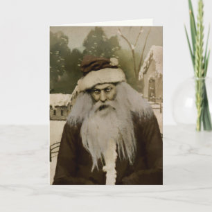 Carte de Noël Père Noël déplaisante