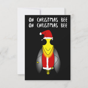 Carte de Noël Père Noël Honey Bee
