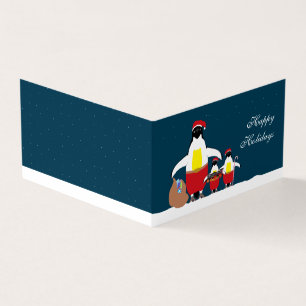 Carte de Noël père Noël Little Helpers Family Phot