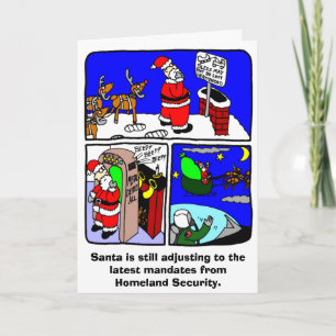 Carte de Noël père Noël Security