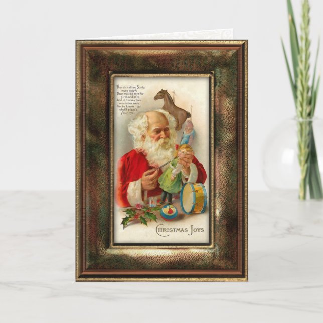Carte de Noël Père Noël vintage (Devant)