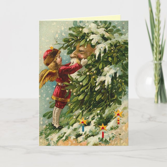 Carte de Noël Père Noël vintage (Devant)