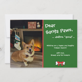 Carte de Noël personnalisable pour animaux de comp
