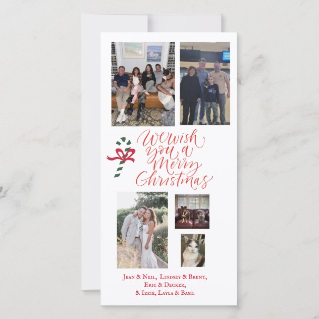 Carte de Noël personnalisée (Devant)