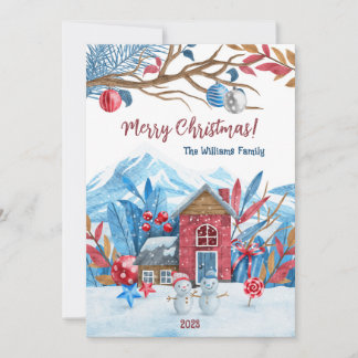 Carte de Noël personnalisée
