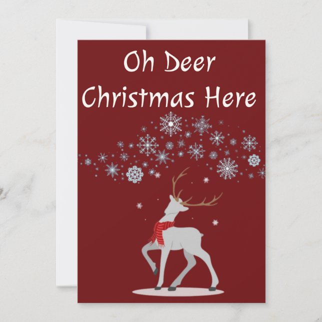 carte de Noël personnalisée (Devant)