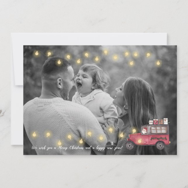 Carte de Noël personnalisée (Devant)