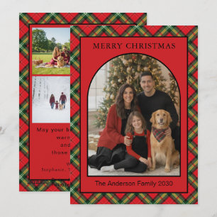 Carte de Noël personnalisée 5 photos Arche Vert Éc