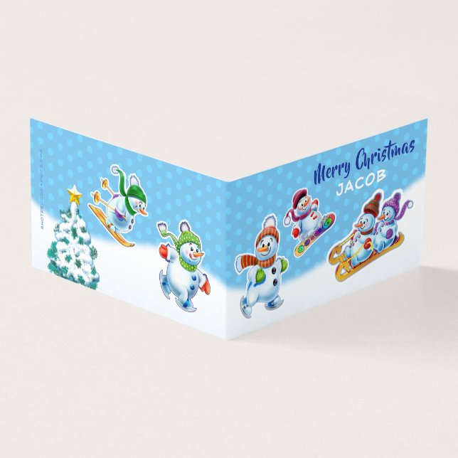 Carte de Noël personnalisée - avant et arrière - p (Outside)