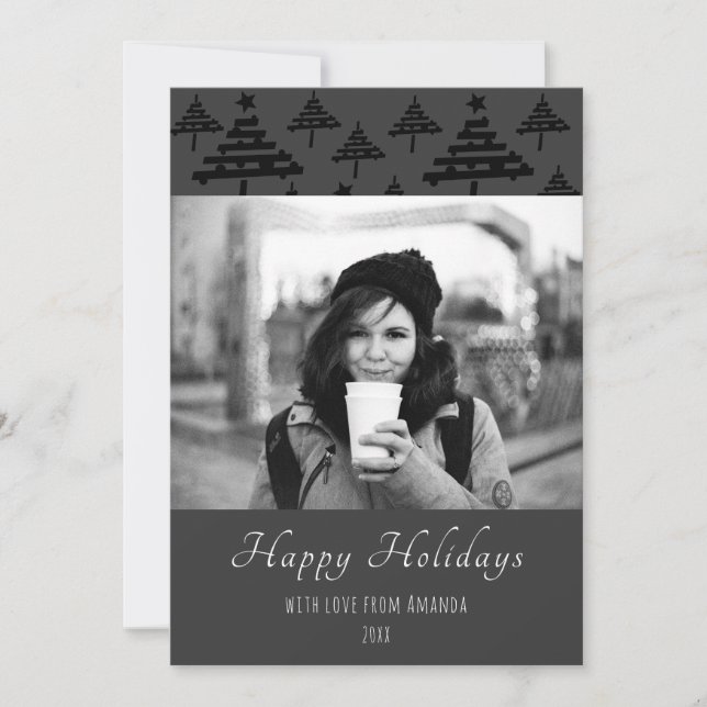 Carte de Noël personnalisée avec photo de vacances (Devant)