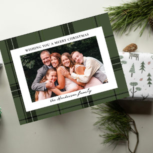 Carte de Noël personnalisée avec photo horizontale