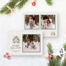 Carte de Noël personnalisée avec photos Joyeux Noë