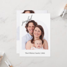 Carte de Noël personnalisée | Carte photo moderne