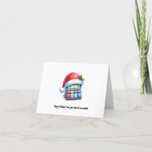 Carte de Noël personnalisée du comptable/CPA