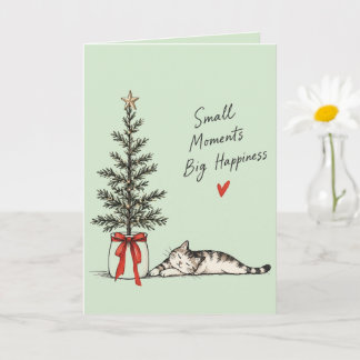 Carte de Noël personnalisée pour chat Petits Momen