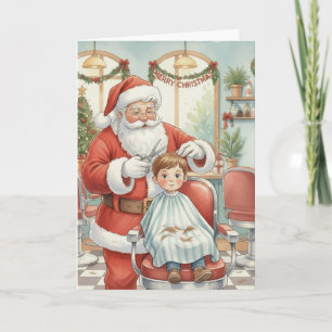 Carte de Noël personnalisée pour coiffeur