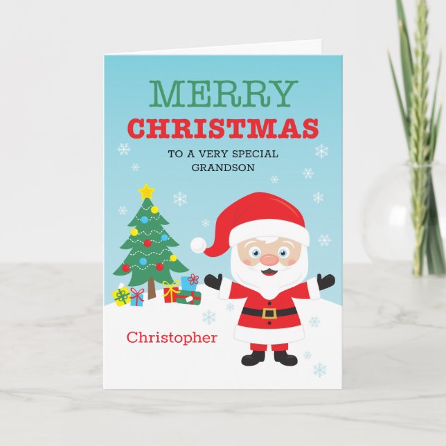 Carte de Noël personnalisée pour les enfants (Devant)