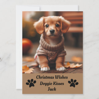 Carte de Noël Pet Photo