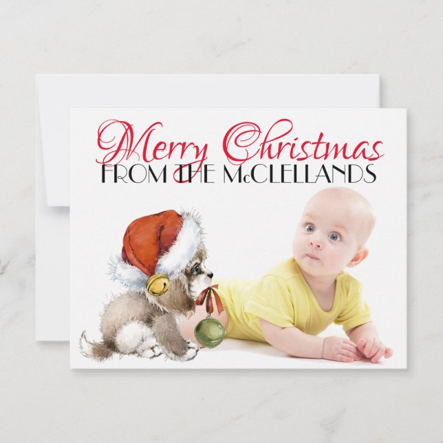 Carte de Noël photo 4,25x5,5 (Devant)