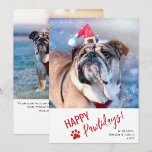 Carte de Noël Photo Animal de Compagnie Moderne Jo