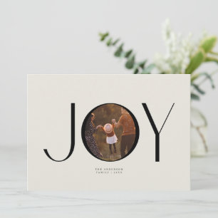 Carte de Noël photo Big Joy