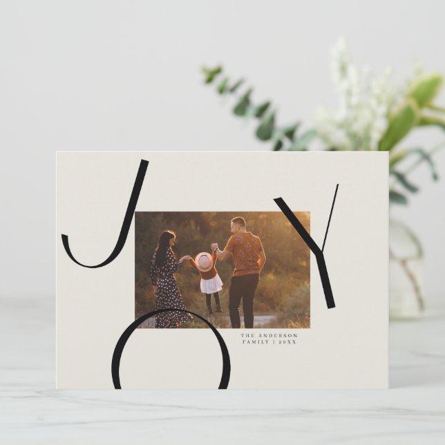 Carte de Noël photo Big Joy (Debout devant)