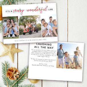 Carte de Noël photo   Crazy Merveilleuse Vie