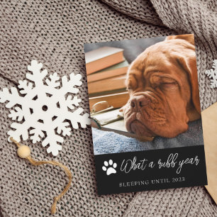 Carte de Noël photo de l'année de ruff