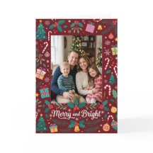 Carte de Noël photo Joyeuse et Lumineuse