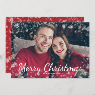 Carte de Noël photo Joyeux Neige