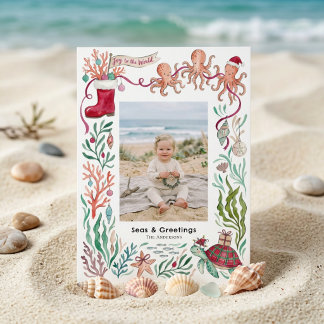 Carte de Noël photo littorale « Joyeux Noël au Mon