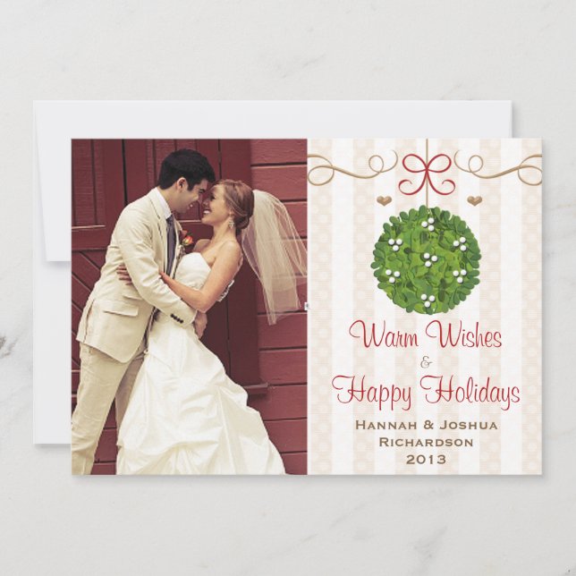 Carte de Noël photo Mistletoe (Devant)