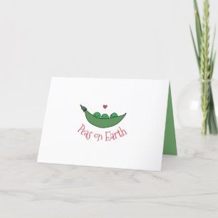 Carte de Noël photo "Peas on Earth"