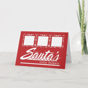 Carte de Noël photo Père Noël Little Helpers 3