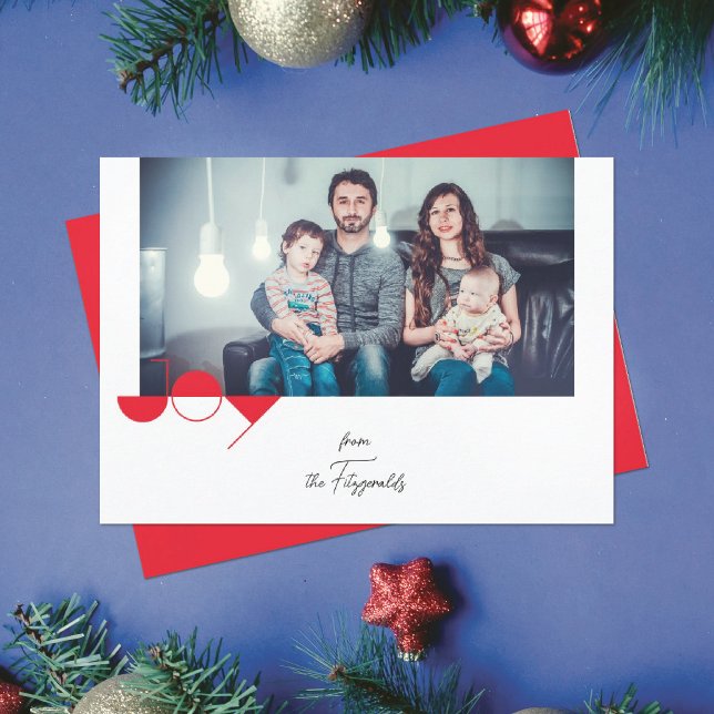 Carte de Noël photo Simple Joie (Créateur téléchargé)