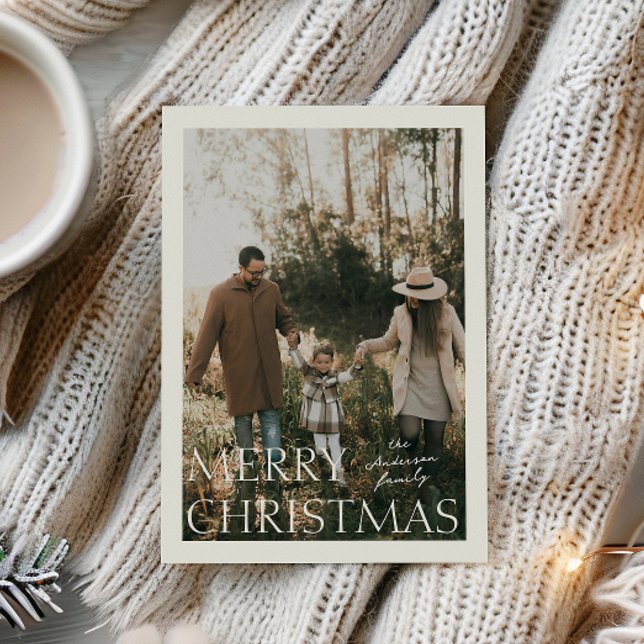 Carte de Noël photo simplicité (Créateur téléchargé)