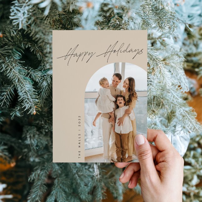 Carte de Noël photo vacances Arc-en-Tan (Créateur téléchargé)