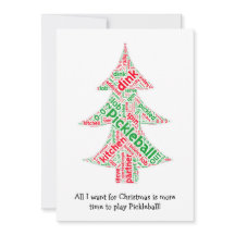 Carte de Noël Pickball