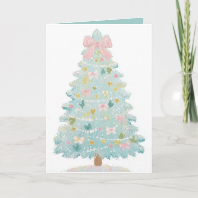 Carte de Noël Pink Pastel (Devant)