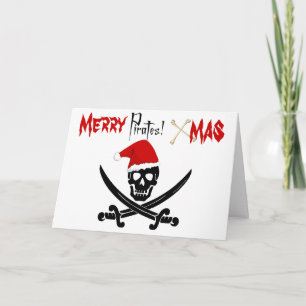 Carte de Noël Pirate amusante