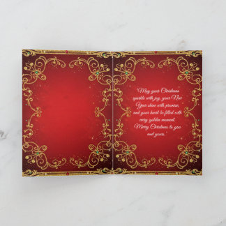 Carte de Noël pliée